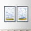 «Ocean Eye I» par Vincent Van Gogh - ensemble de 2 reproductions d'art encadrées-1445694710-1445716797-1445694706