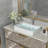 24"W x 16"D White Ceramic Rectangular Vessel Bathroom Sink