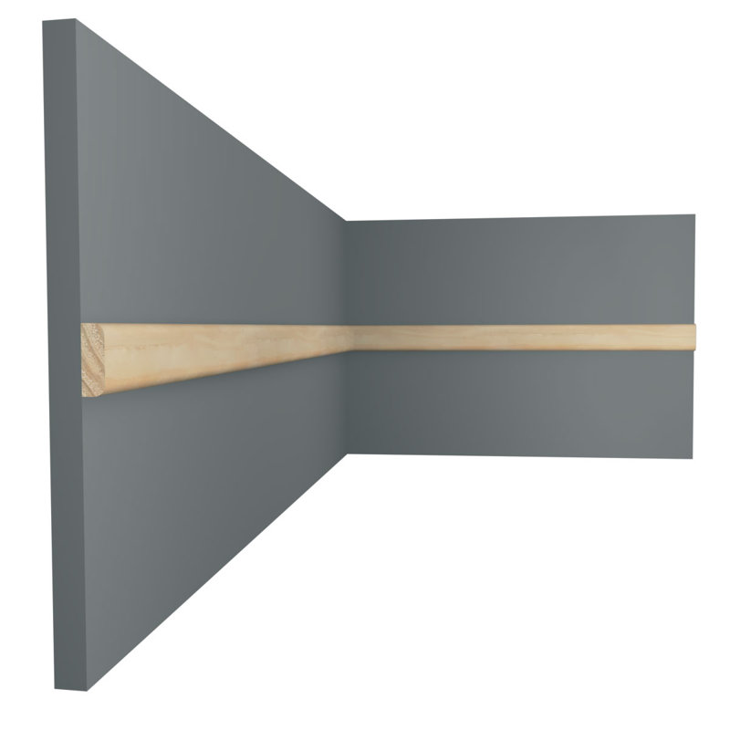 Moulure pour écran plat en bois massif de qualité D une quincaillerie de bois franc massif D14 1/4 po x l 3/4 po x L 96 po.