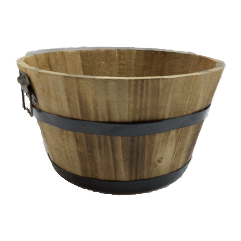 Panier à mèche rond en bois, Naturel
