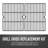 Permasteel 16.5'' W x 12.87'' D Steel Grill Grate