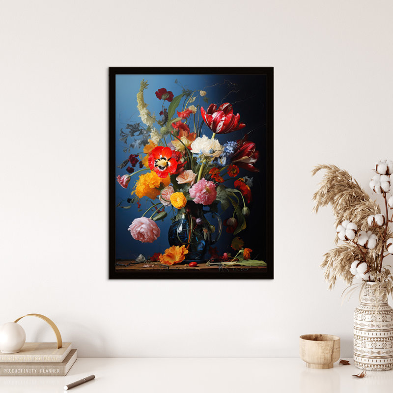 Bursting With Beauty Floral Bouquet - Single Picture Frame Print