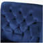 Fauteuil club velours bleu marine