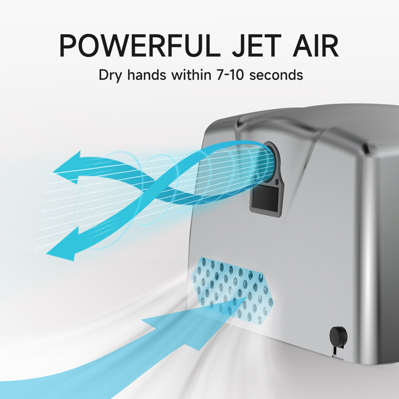 Compact Stainless Steel High-Speed Automatic Hand Dryer
