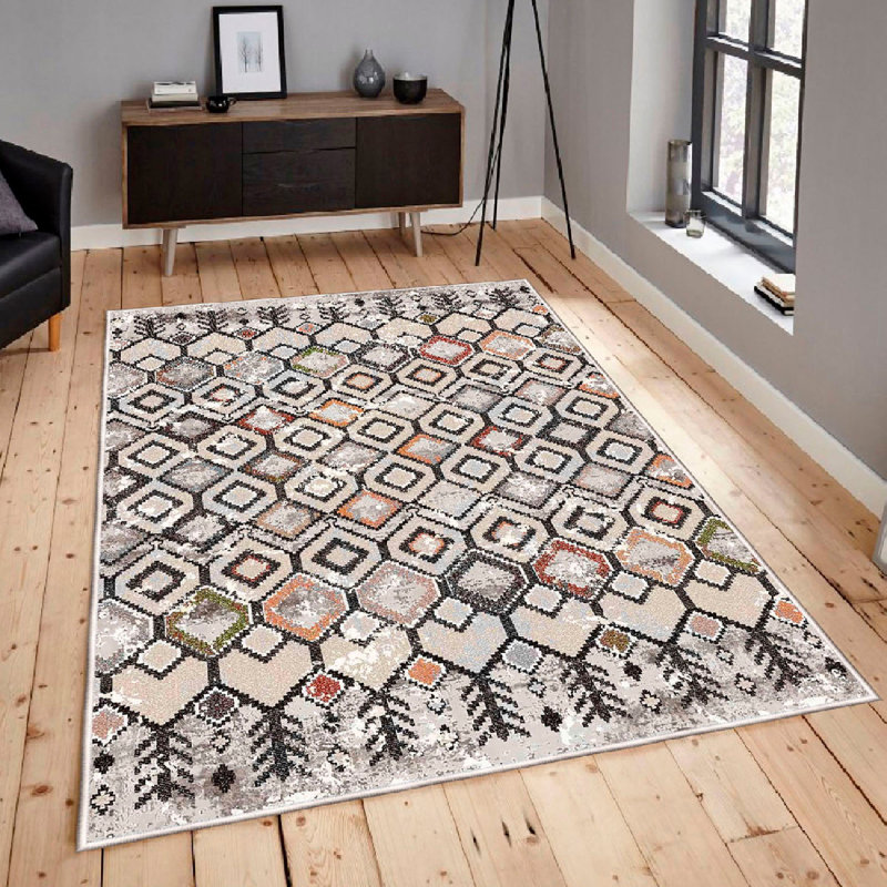 Premium Cotton Area Rug (23.6 x 39.4 inches), Mink & Orange, Green, Tile Red, Brown | 100% Antibacterial, Non-Slip PVC Underside, 0.3 in Pile Height | Machine Washable, Perfect for Living Room & Bedroom Decor