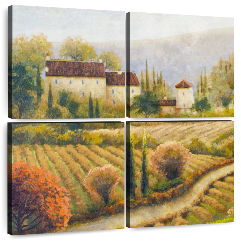 Yarlin Tuscany Vineyard I, 50" H x 50" W