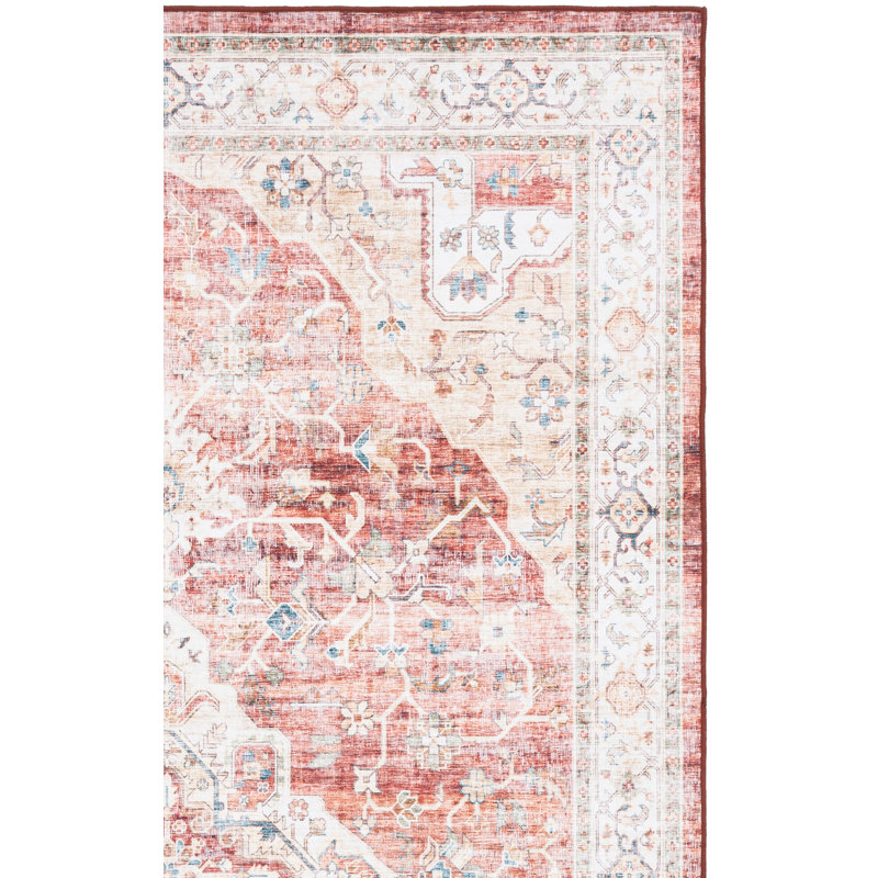 Magbul Performance Machine Washable Oriental Rug, Rectangle 4' x 6'