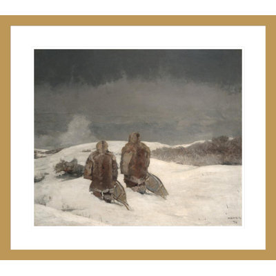«Under Zero» par Winslow Homer - Impression giclée sur cadre
