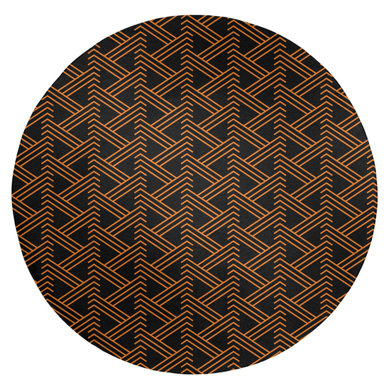 Chenille Indoor Rug, Round 5'