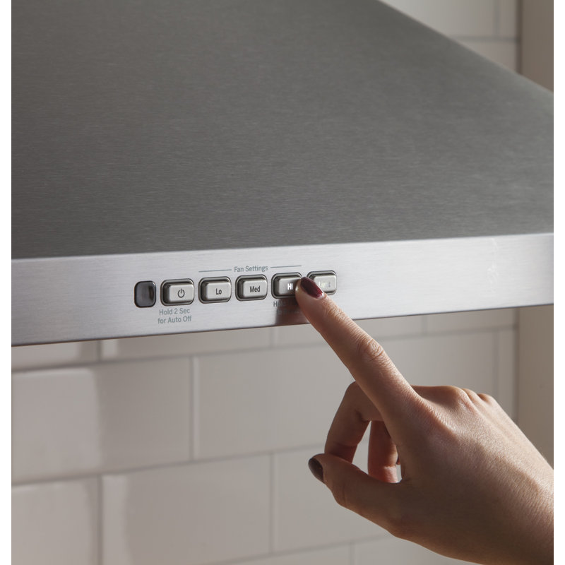30" Stainless Steel Convertible Wall Mount Range Hood with Charcoal Filter
