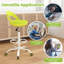 Fauteuil de bureau à roulettes Gymax