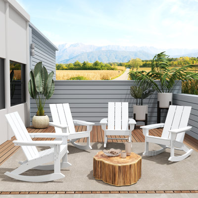 Chaise berçante d'extérieur en plastique Joubert