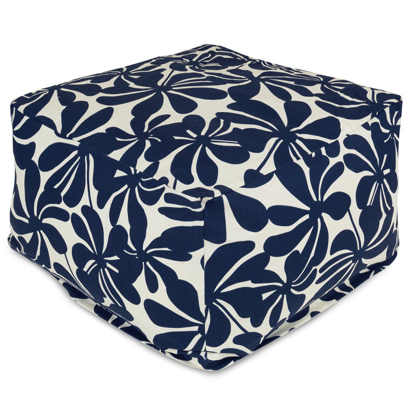 Repose-pieds d'extérieur avec coussin Monterey, Bleu marine