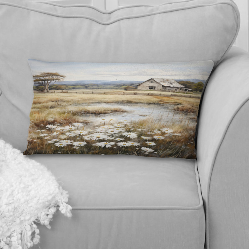Coussin Farmhouse Quiet Retreat I - Farm, H 12 po x l 20 po, Rectangulaire