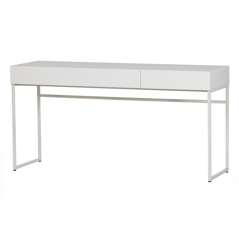 Bianchina Solid Wood Steel Writing Desk