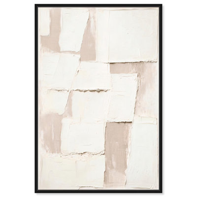 «Plastered Planes II», art texturé bohème par 