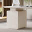 Bureau blanc rectangulaire en bois manufacturé avec 3 tiroirs-109123009-109123013