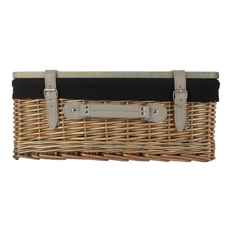 Wicker Decorative Basket, 19cm H x 46cm W x 30cm D