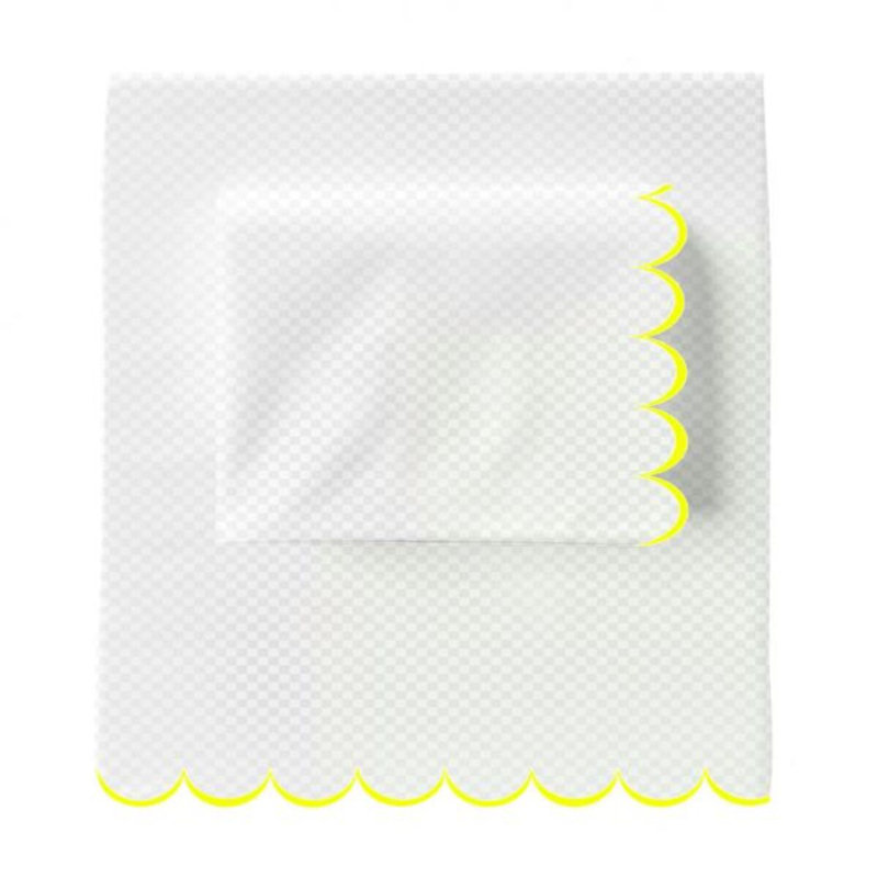 Allena 400TC Cotton Scallop Embroidery Sateen Microcheck Cotton 4 Piece Sheet Set Fitted Sheet Fits Upto 16" Deep Pocket