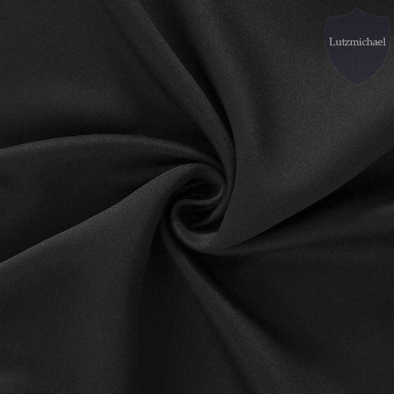 Erfried Blackout Curtain Pair, Black, 38" W x 63" L