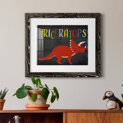 Triceratops - Impression sur papier encadré