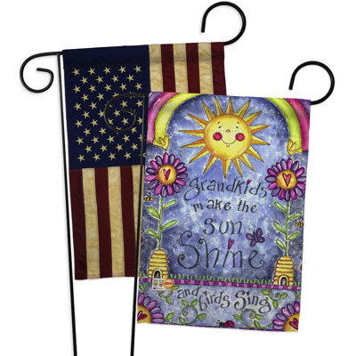 Double Sided 18.5'' H x 13'' W Polyester Garden Flag