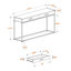 Table d'appoint 2 tiroirs Kallie-1934369127