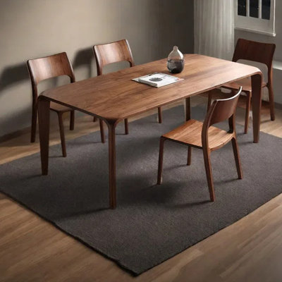 Light luxury rectangular dining table