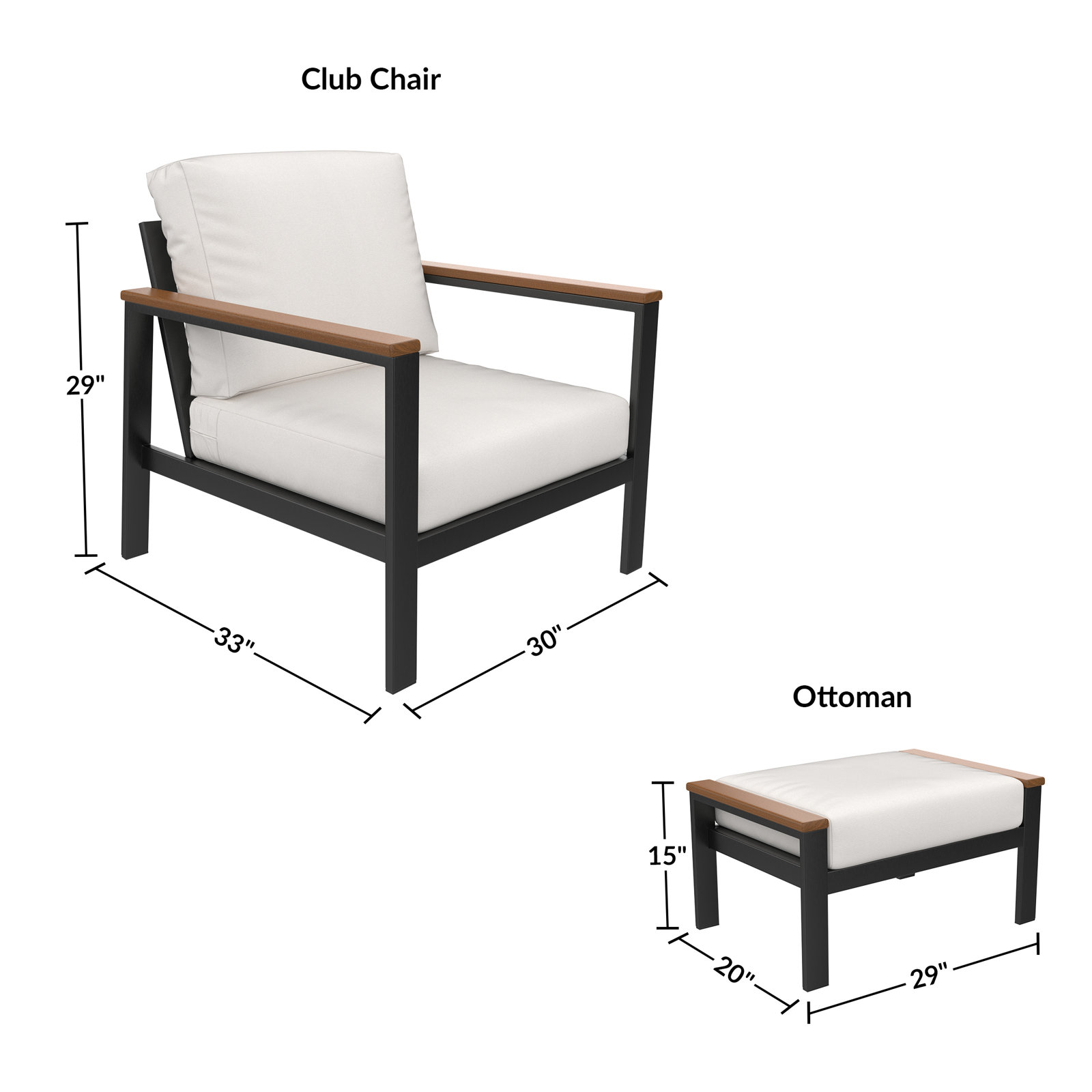 Townsend Sunbrella® Patio Lounge Chair, Sunbrella Canvas Natural