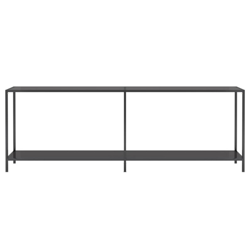 Ridpath Glass Top Console Table, 29.7" H x 86.6" W x 13.8"" D