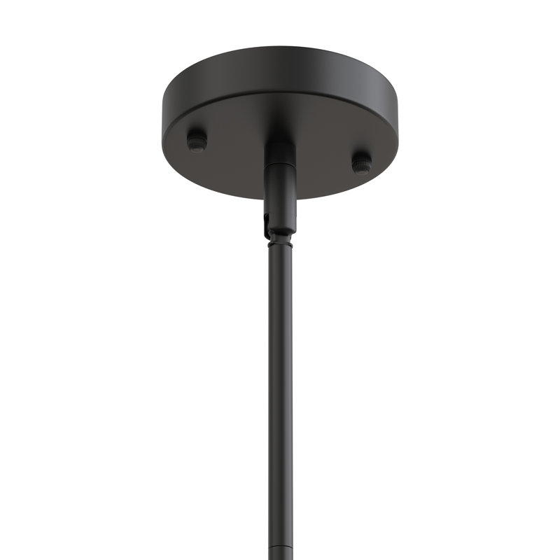 Luminaire suspendu pour îlot de cuisine 7,9 po de large avec abat-jour en verre transparent, Verre transparent