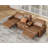 Latitude Run® Power Recliner, Leather 3 Seater Recliner Couch with Cup Holder& Charging Socket