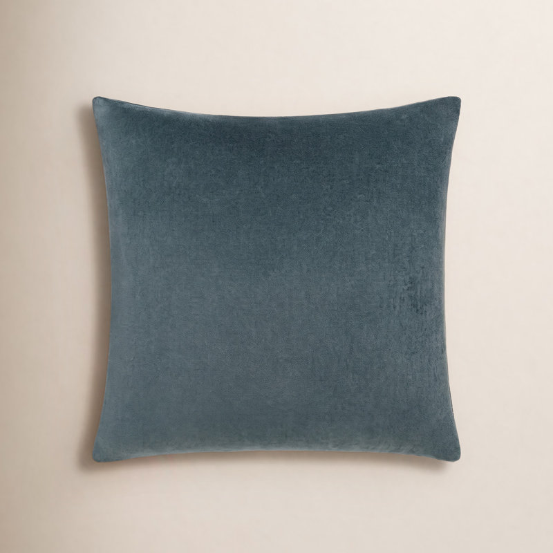Denny Cotton Throw Pillow, Pillow Cover Only - No Insert, Sage, Square 22"