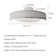 Dossiv 20.4" Semi Flush Mount Invisible LED Dimmable Ceiling Fan with Remote Control