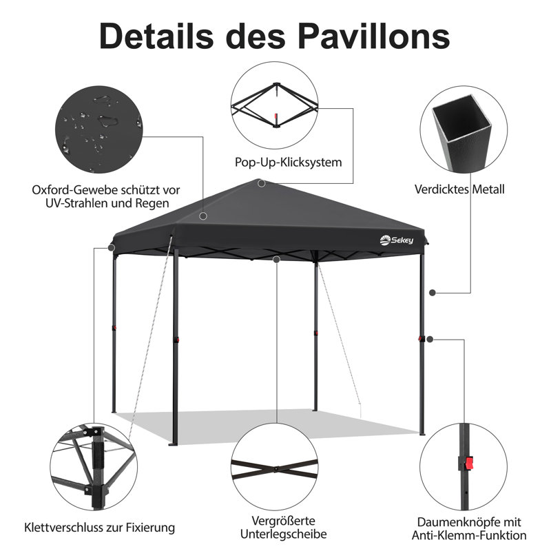 Faltpavillon, Black
