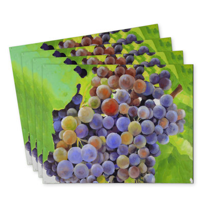 Bunch of Grapes Polyester Masvingo Set of 4 | Home Decor