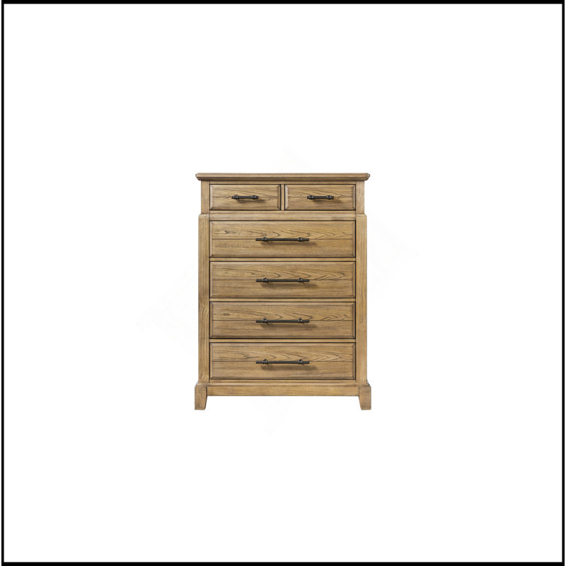 Commode 6 tiroirs - Finition caramel