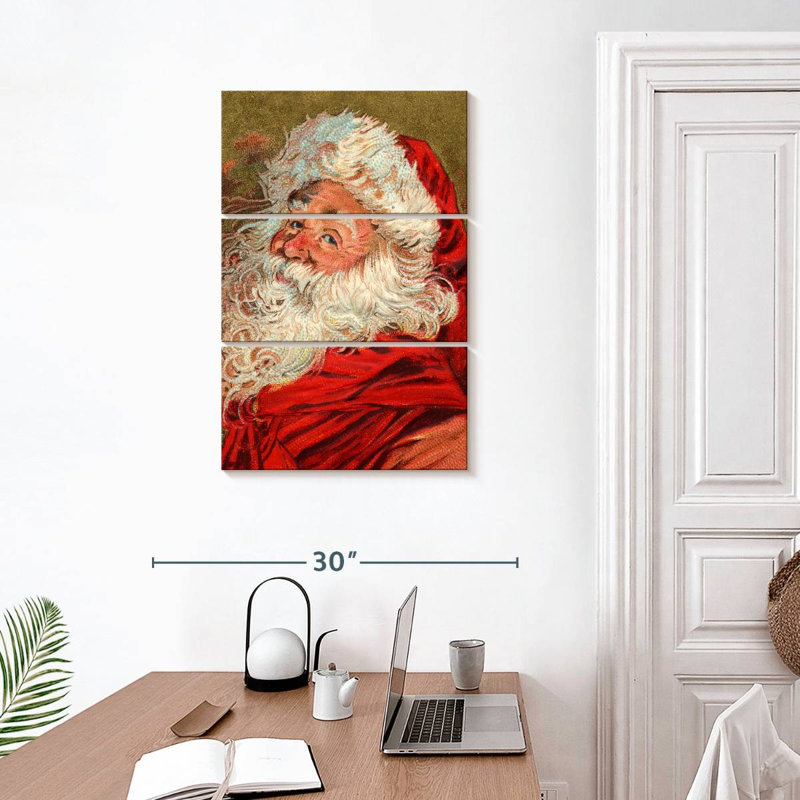 Père Noël rétro Lelend, H 32 po x l 20 po