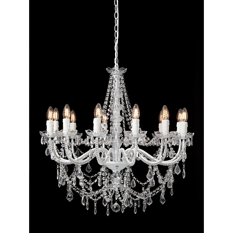 Aracely 12 - Light Candle Style Chandelier
