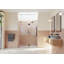 Halo 56 in. x 78 in. Frameless Glass Hinge Shower Door-2033252392