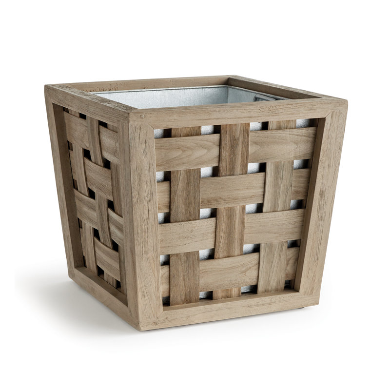 Bridgeport Handmade Wood Planter, 20" H x 21.75" W x 21.75" D