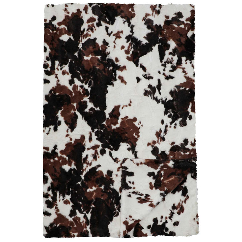 Himalayen Wooded River - jeté - 60 x 72, Blanc / gris / crème / brun clair