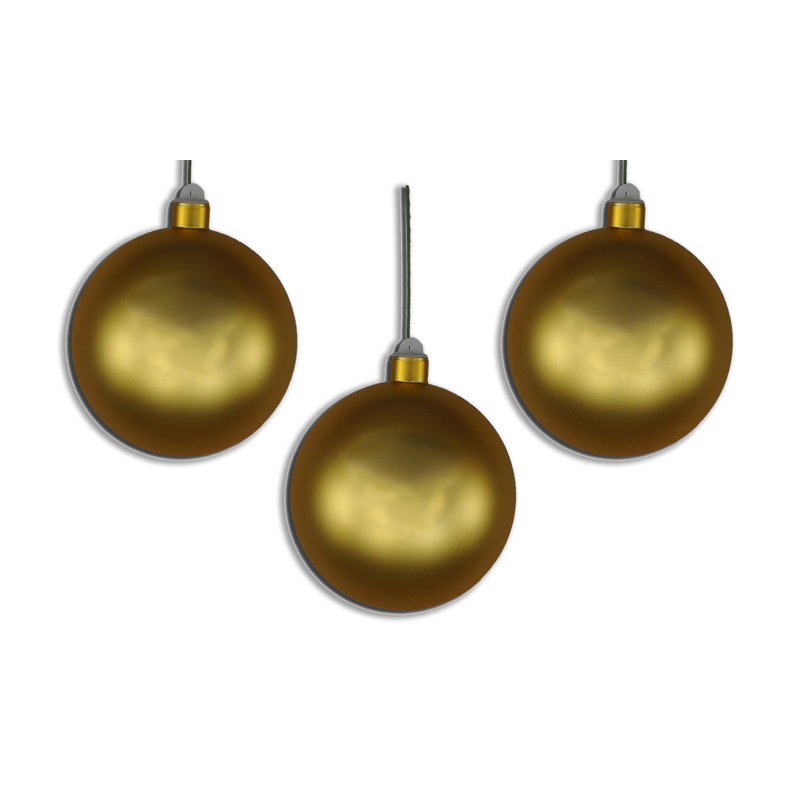 Shatterproof Ball Ornament, Doré