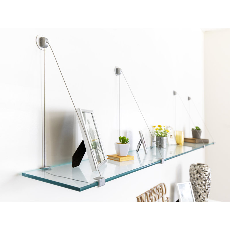 Bracket Shelf, Chrome, 16" H x 72" W x 8" D