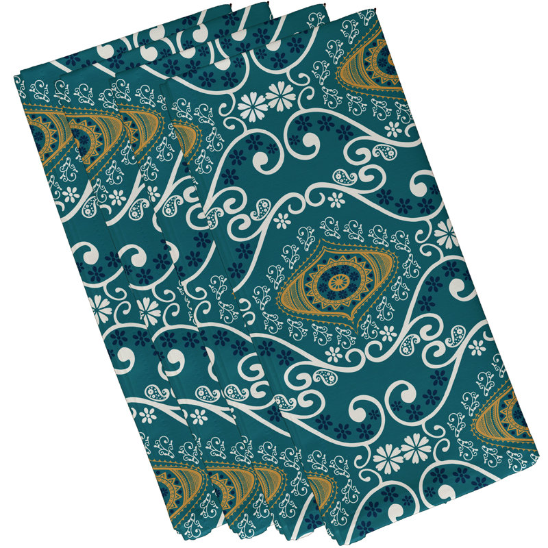 Ensemble de serviettes 4 pièces Harrel, Bleu