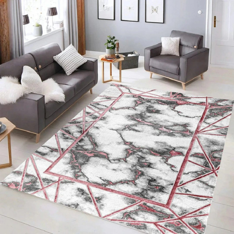Marble Indoor / Outdoor Area Rug, Rectangle 120 x 170 cm