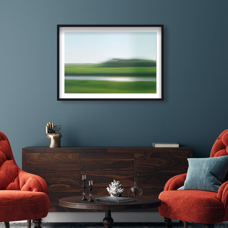 Velocity Meadow II Print by Oliver Gal, 25.5"H x 37.5"W, Black Shadowbox