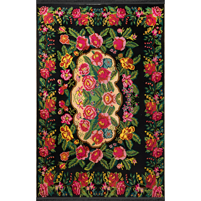 Tapis intérieur / extérieur Kutsi, Rectangle 2 pi 7 po x 4 pi 11 po