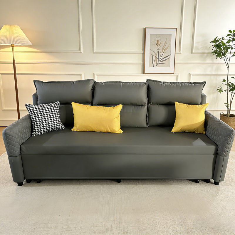 70.86" Versatile Luxury Sofa Bed With Hidden Retractable Storage Box--Arrtle Furniture