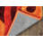 Fitts Abstract Shag Red/Burnt Orange/Light Orange Area Rug-1791087041